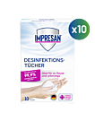 IMPRESAN Desinfektionstücher 10 Stück. 6er Pack