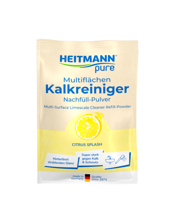 HEITMANN pure Multiflächen Kalkreiniger 25 g - Nachfüllbeutel