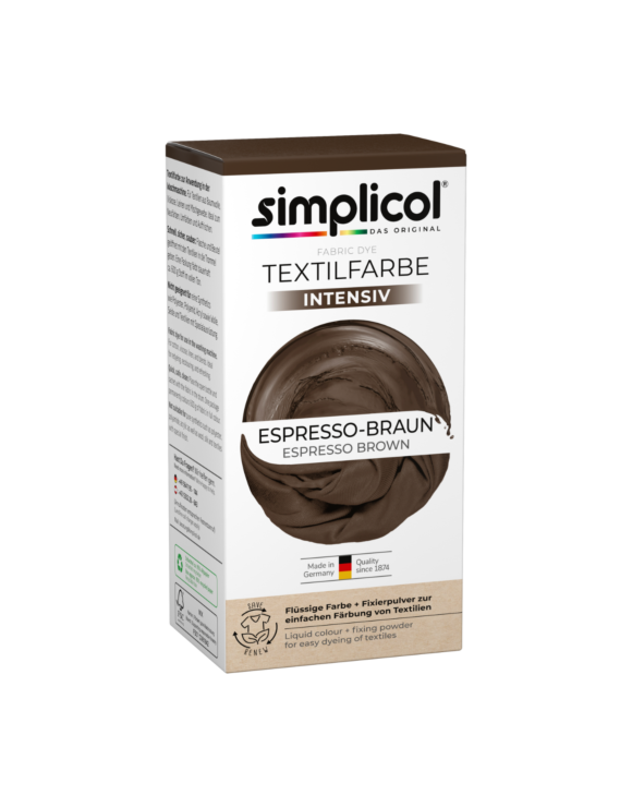 simplicol Textilfarbe intensiv Espresso Braun