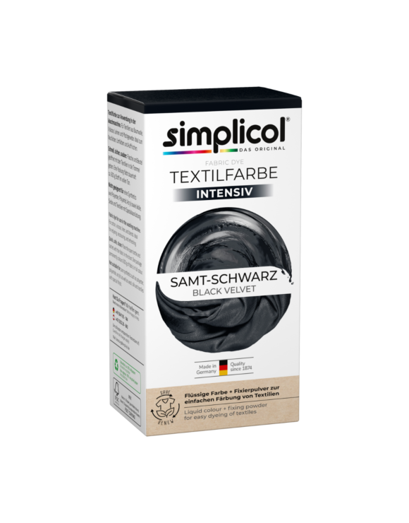 simplicol Textilfarbe intensiv Samt Schwarz
