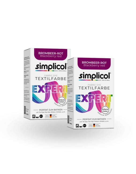 simplicol Textilfarbe expert Brombeer-Rot 2er Pack