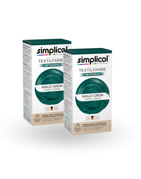 simplicol Textilfarbe intensiv Wald Grün 2er Pack
