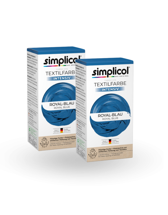 simplicol Textilfarbe intensiv Royal Blau 2er Pack