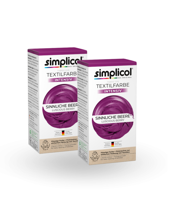 simplicol Textilfarbe intensiv Sinnliche Beere 2er Pack