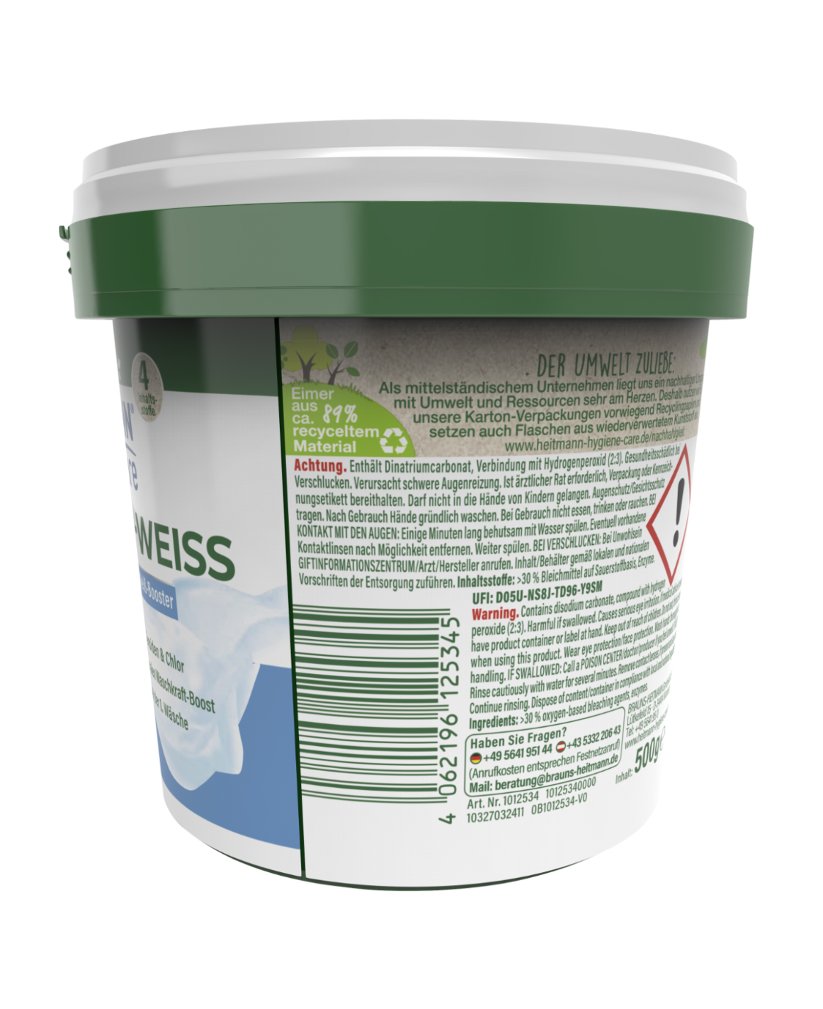 HEITMANN pure Oxi Power-Weiss 500 g