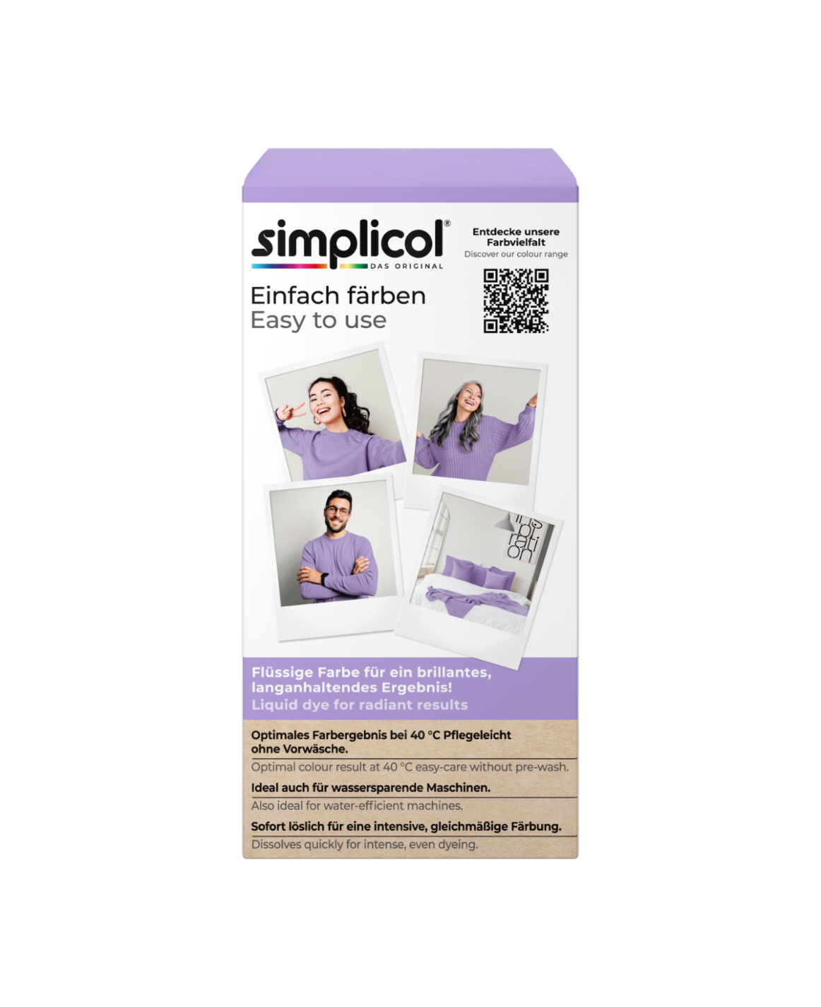 simplicol Textilfarbe intensiv Miss Lavendel