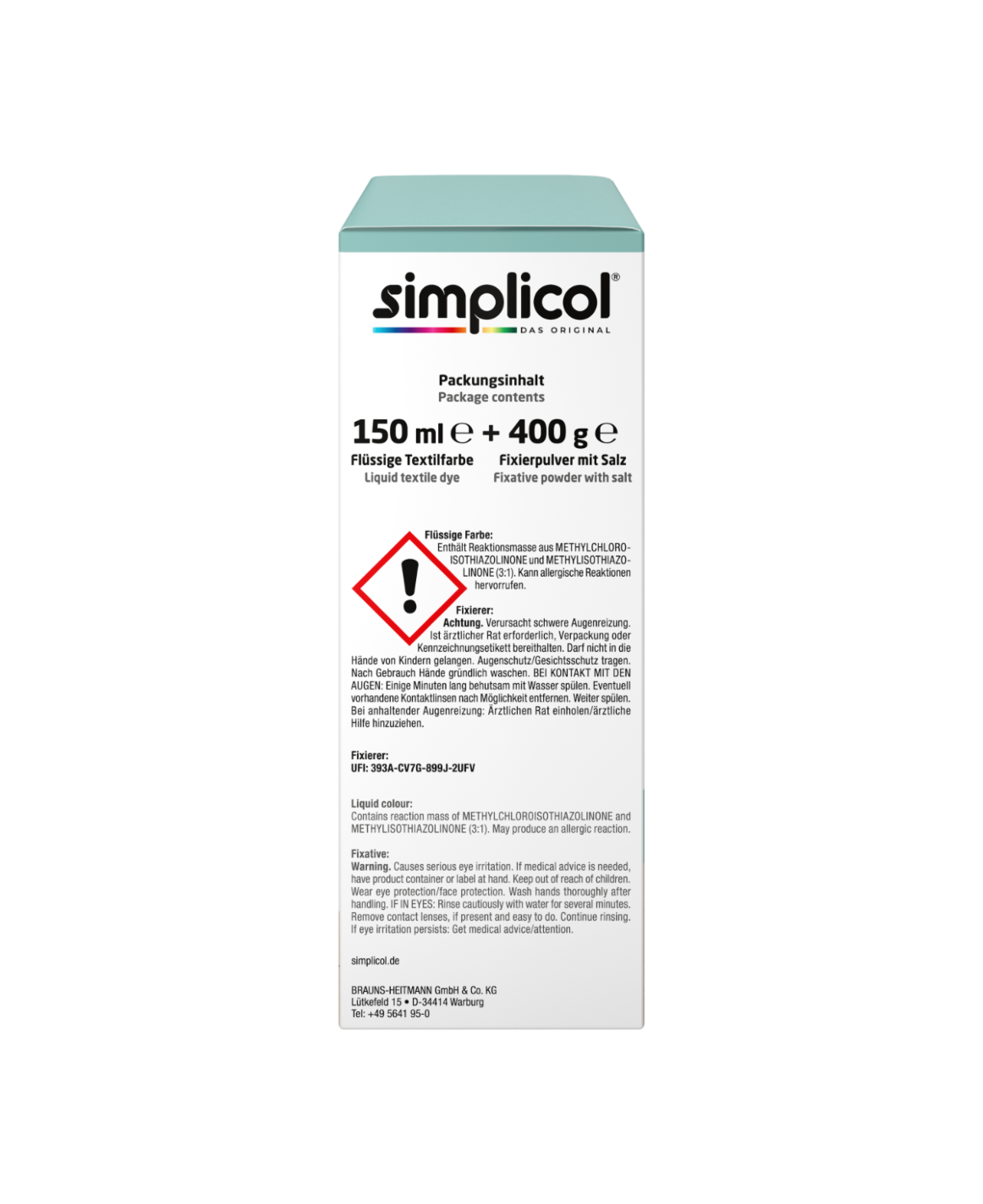 simplicol Textilfarbe intensiv Mint-Petrol
