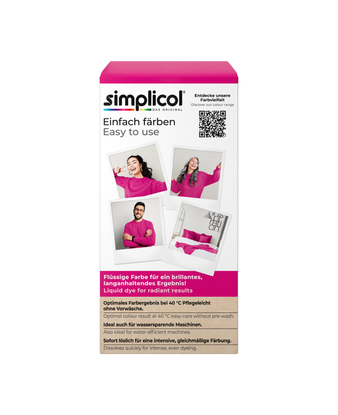 simplicol Textilfarbe intensiv Pink-Berry