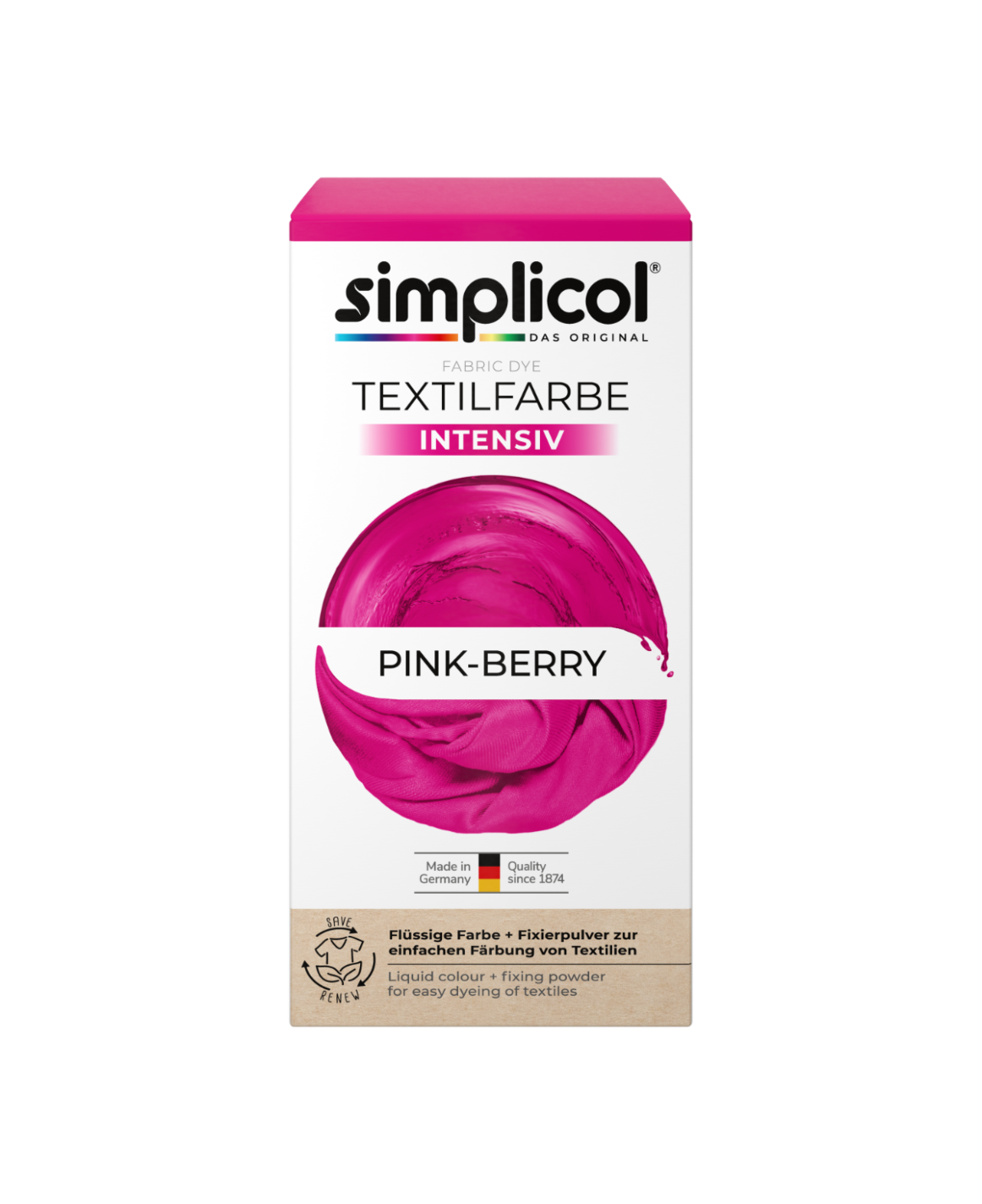 simplicol Textilfarbe intensiv Pink-Berry
