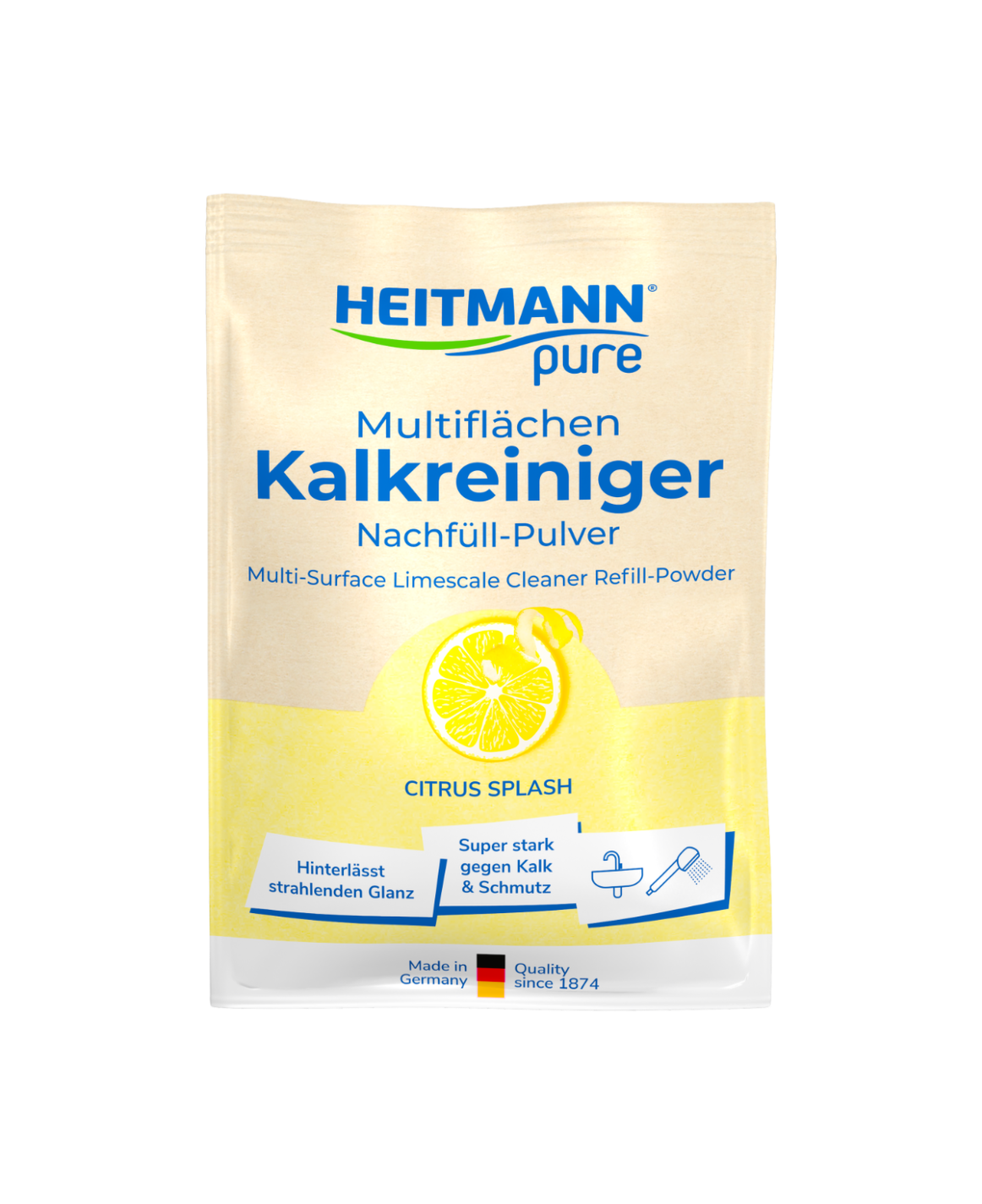 HEITMANN pure Multiflächen Kalkreiniger 25 g - Nachfüllbeutel