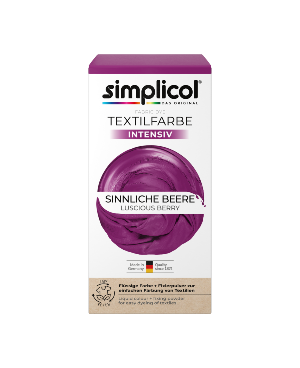 simplicol Textilfarbe intensiv Sinnliche Beere