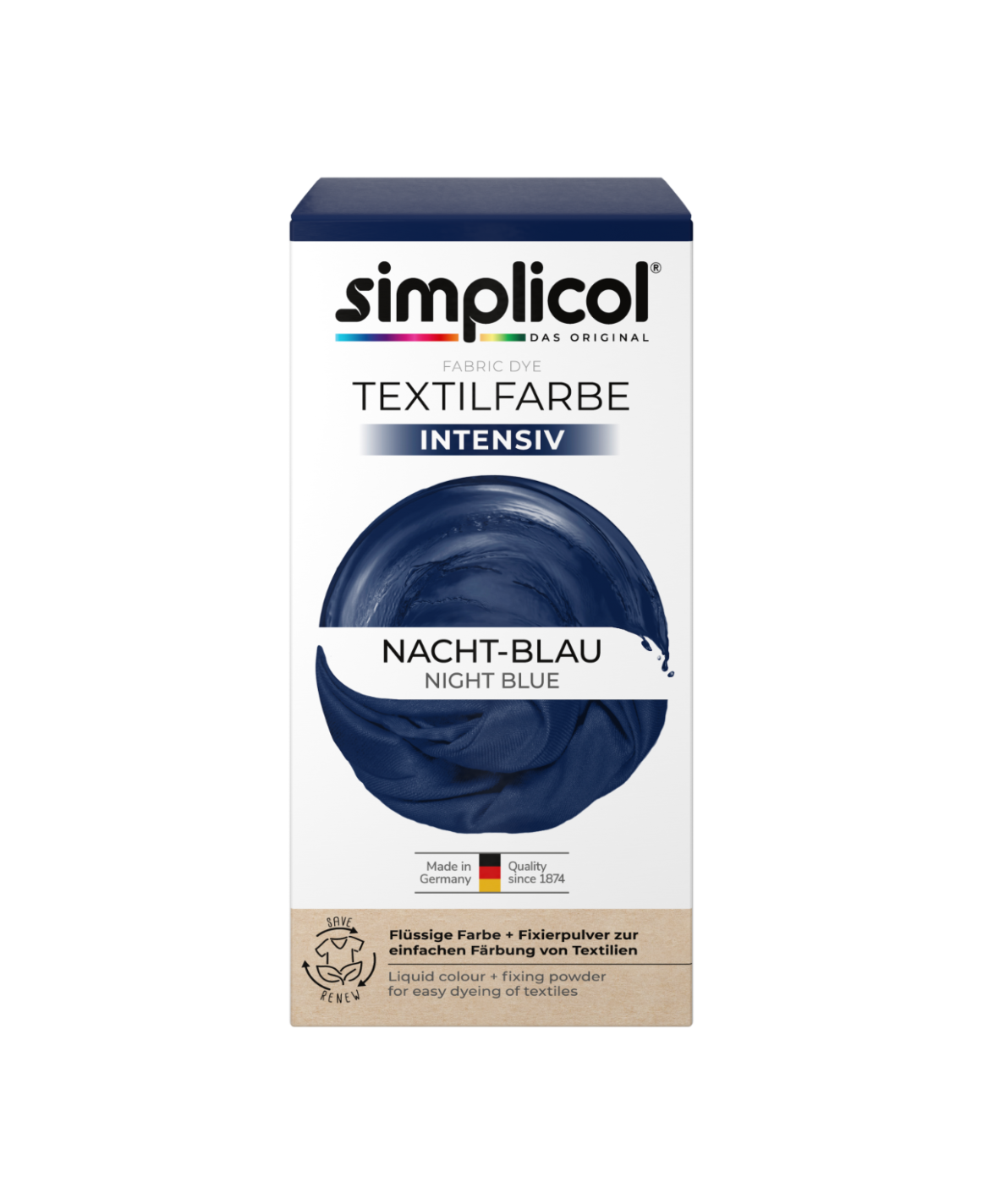 simplicol Textilfarbe intensiv Nacht-Blau