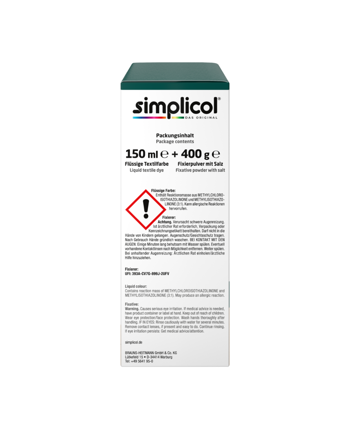 simplicol Textilfarbe intensiv Wald Grün