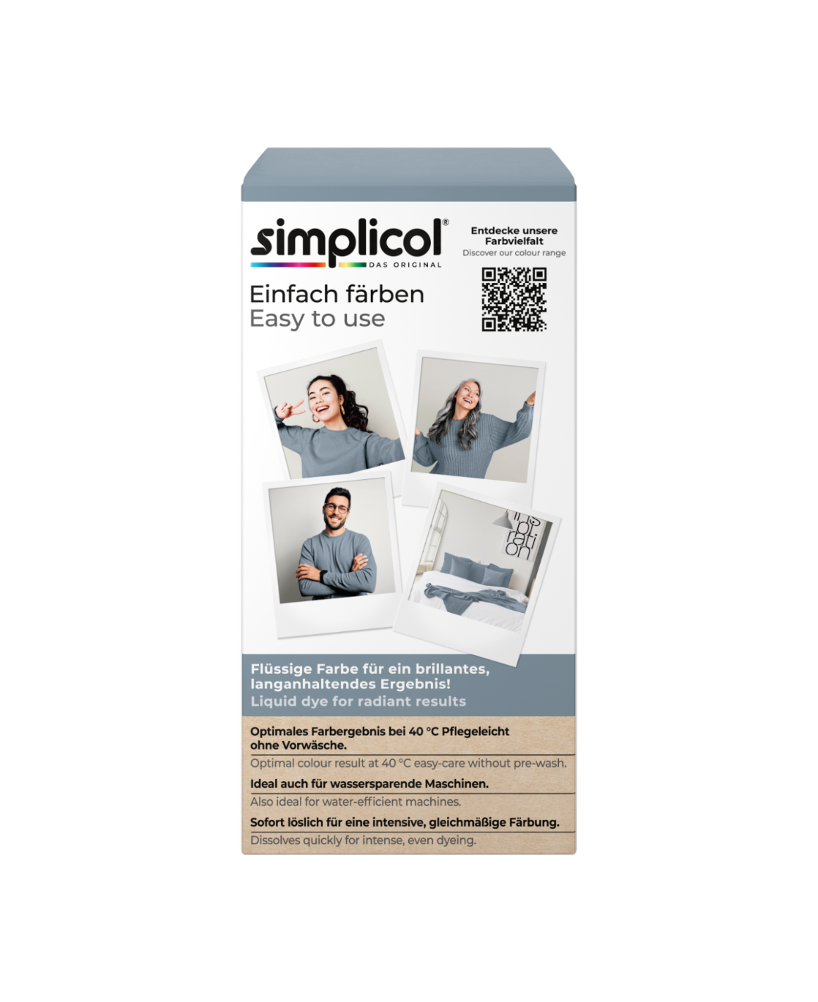 simplicol Textilfarbe intensiv Elegantes Grau