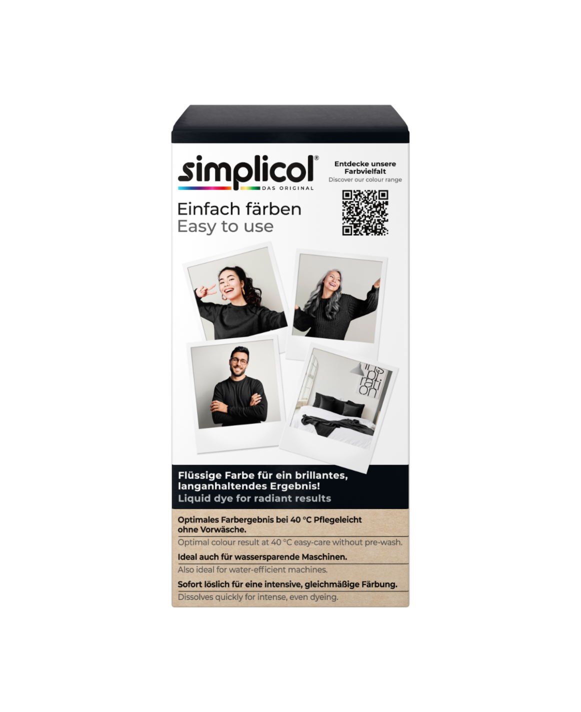 simplicol Textilfarbe intensiv Samt Schwarz