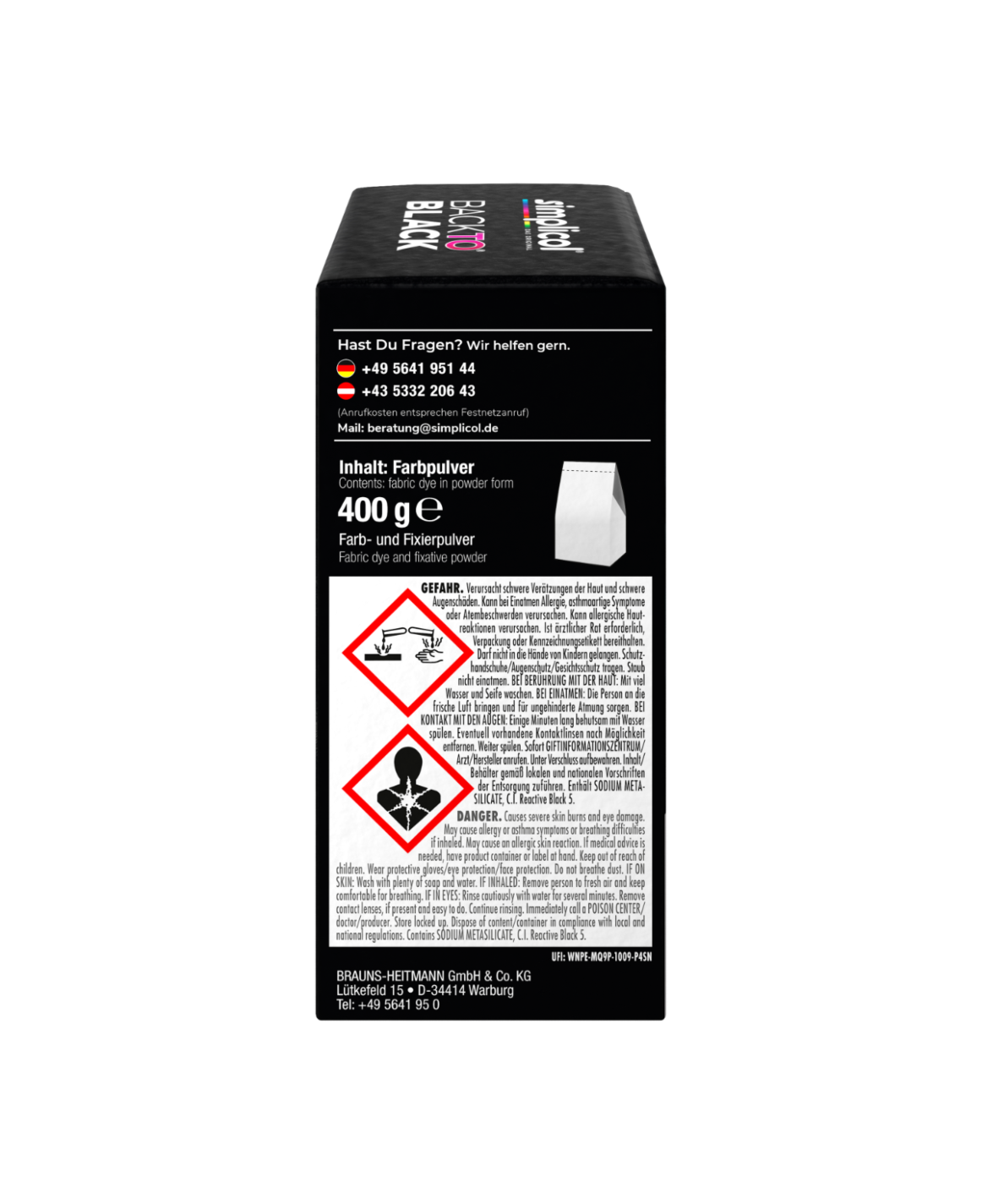 Back-to-Black Farberneuerung