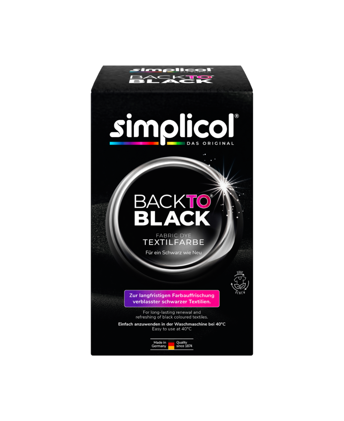 Back-to-Black Farberneuerung