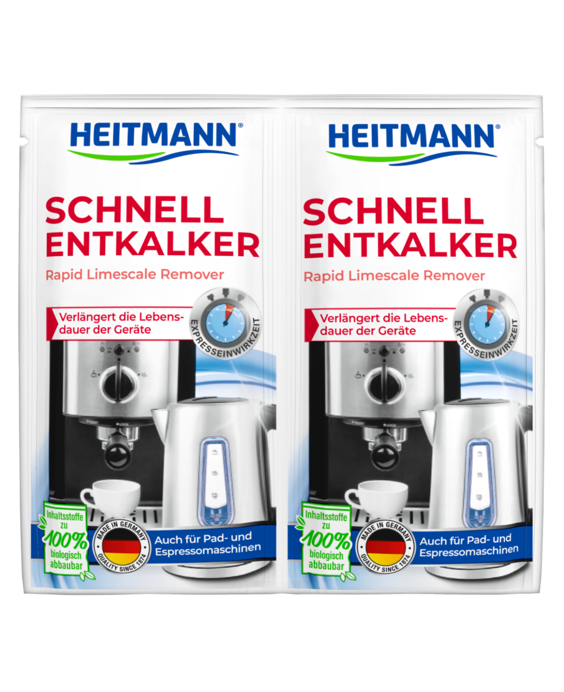 HEITMANN Schnell-Entkalker 2 x 15 g