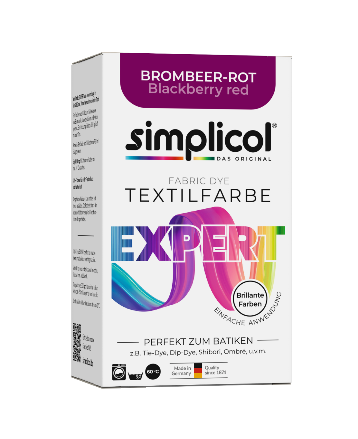 simplicol Textilfarbe expert Brombeer-Rot