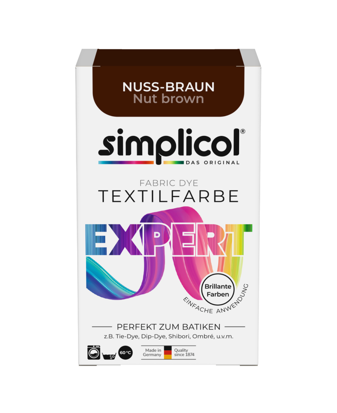 simplicol Textilfarbe expert Nuss-Braun