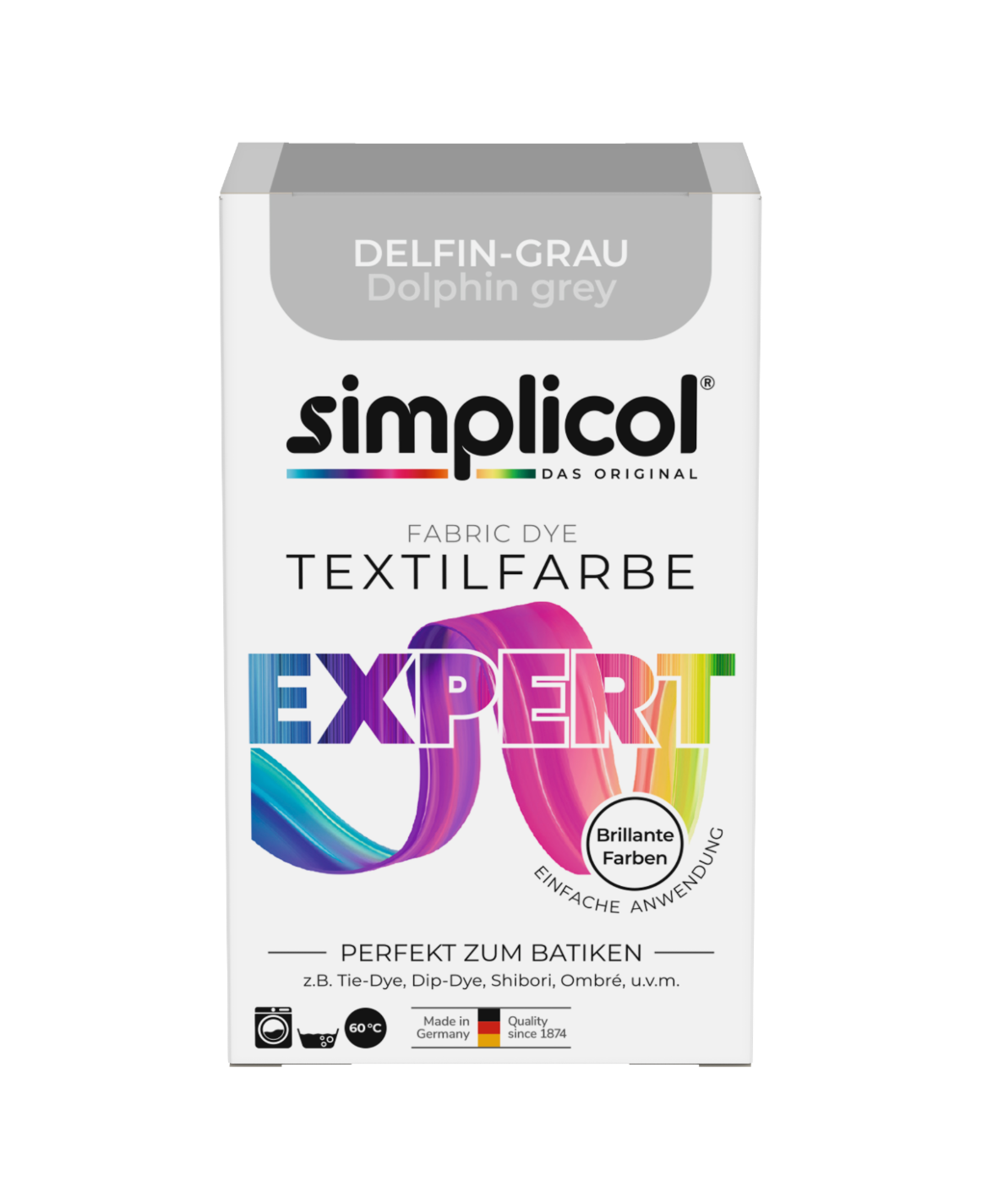 simplicol Textilfarbe expert Delfin-Grau