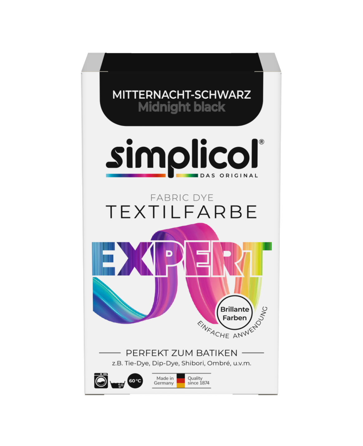 simplicol Textilfarbe expert Mitternacht-Schwarz
