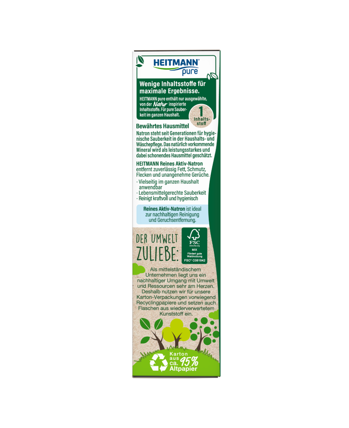 HEITMANN pure Reines Aktiv-Natron 450 g