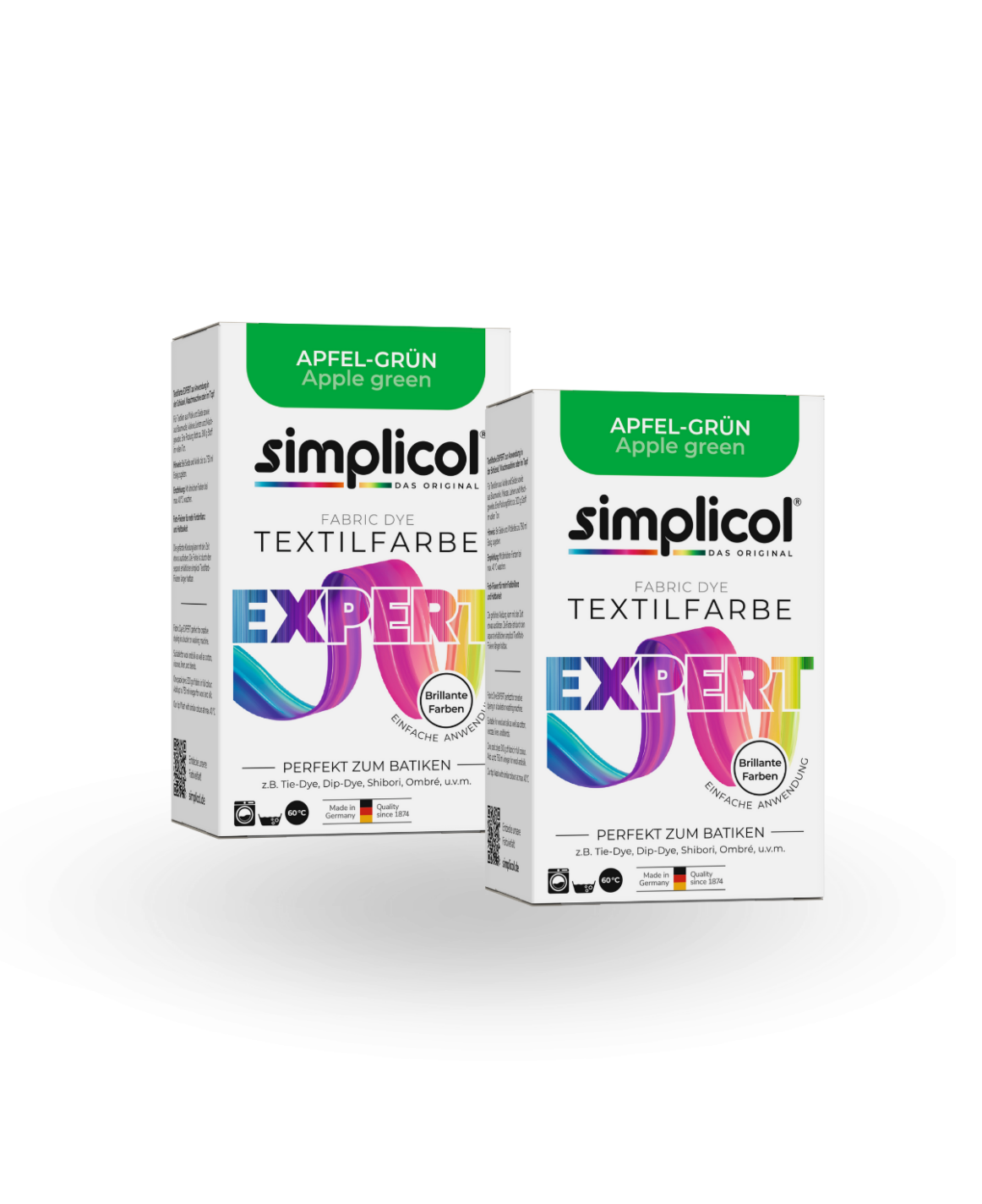 simplicol Textilfarbe expert Apfel-Grün 2er Pack