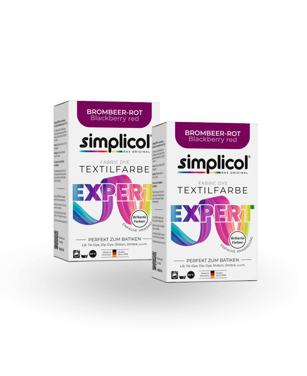 simplicol Textilfarbe expert Brombeer-Rot 2er Pack