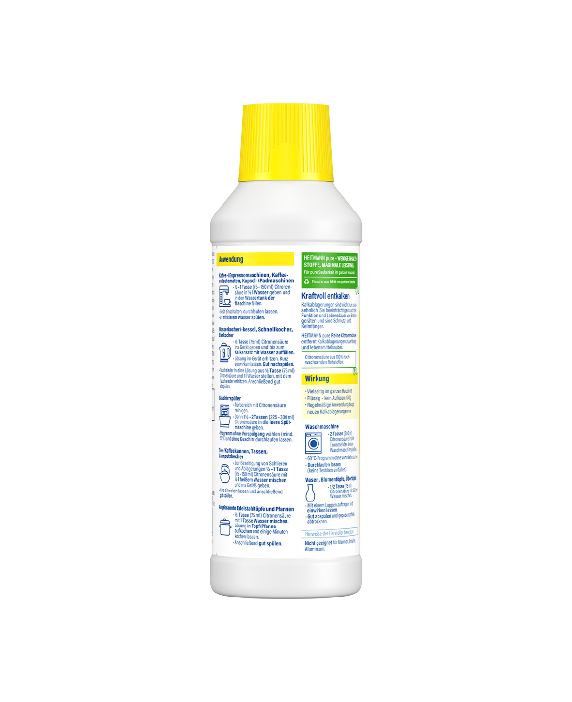 HEITMANN pure Reine Citronensäure 500 ml