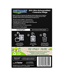 HEITMANN 2 in 1 Färbetücher Ultra-Schwarz 6 Stück