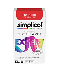 simplicol Textilfarbe expert Mohn-Rot