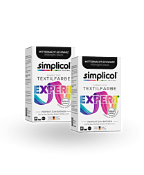 simplicol Textilfarbe expert Mitternacht-Schwarz 2er Pack