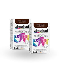 simplicol Textilfarbe expert Nuss-Braun 2er Pack