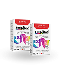 simplicol Textilfarbe expert Mohn-Rot 2er Pack