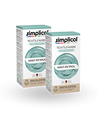 simplicol Textilfarbe intensiv Mint-Petrol 2er Pack