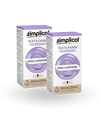simplicol Textilfarbe intensiv Miss Lavendel 2er Pack