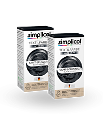 simplicol Textilfarbe intensiv Samt Schwarz 2er Pack