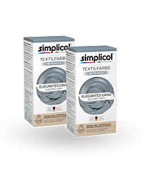 simplicol Textilfarbe intensiv Elegantes Grau 2er Pack