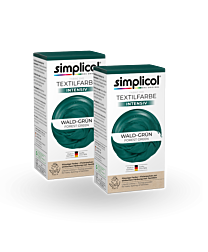 simplicol Textilfarbe intensiv Wald Grün 2er Pack