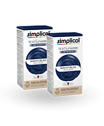 simplicol Textilfarbe intensiv Nacht-Blau 2er Pack
