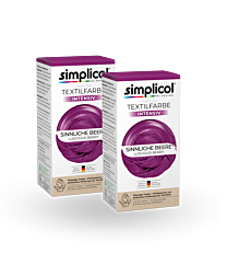 simplicol Textilfarbe intensiv Sinnliche Beere 2er Pack