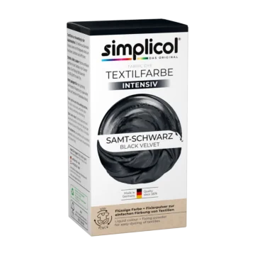 simplicol Textilfarbe intensiv Samt Schwarz