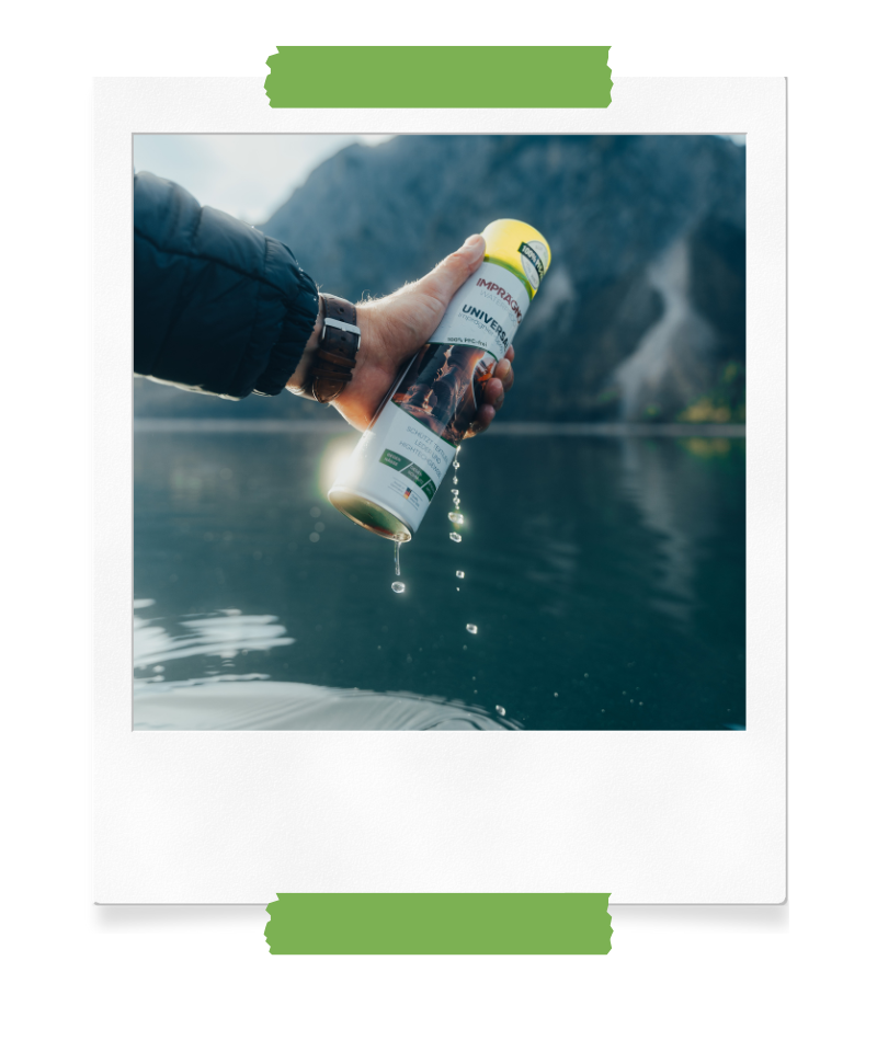 Imprägnierte Regenjacke