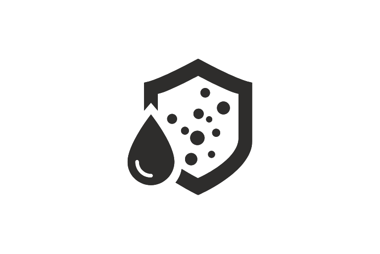 Wasserabweisendes Zeichen