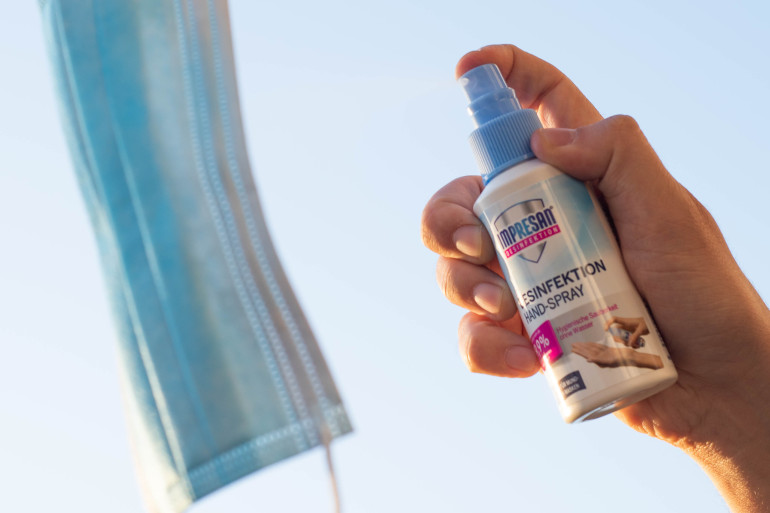 Anwendung Hygienespray