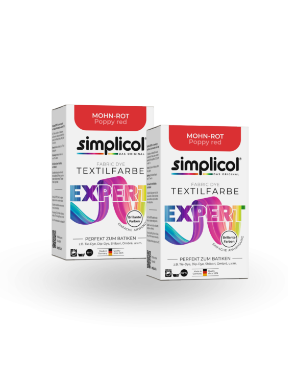 simplicol Fabric Dye expert Poppy Red 2-Pack