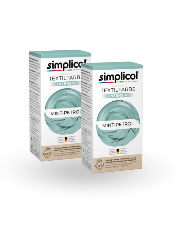 simplicol Fabric Dye intensive Mint Petrol 2-Pack