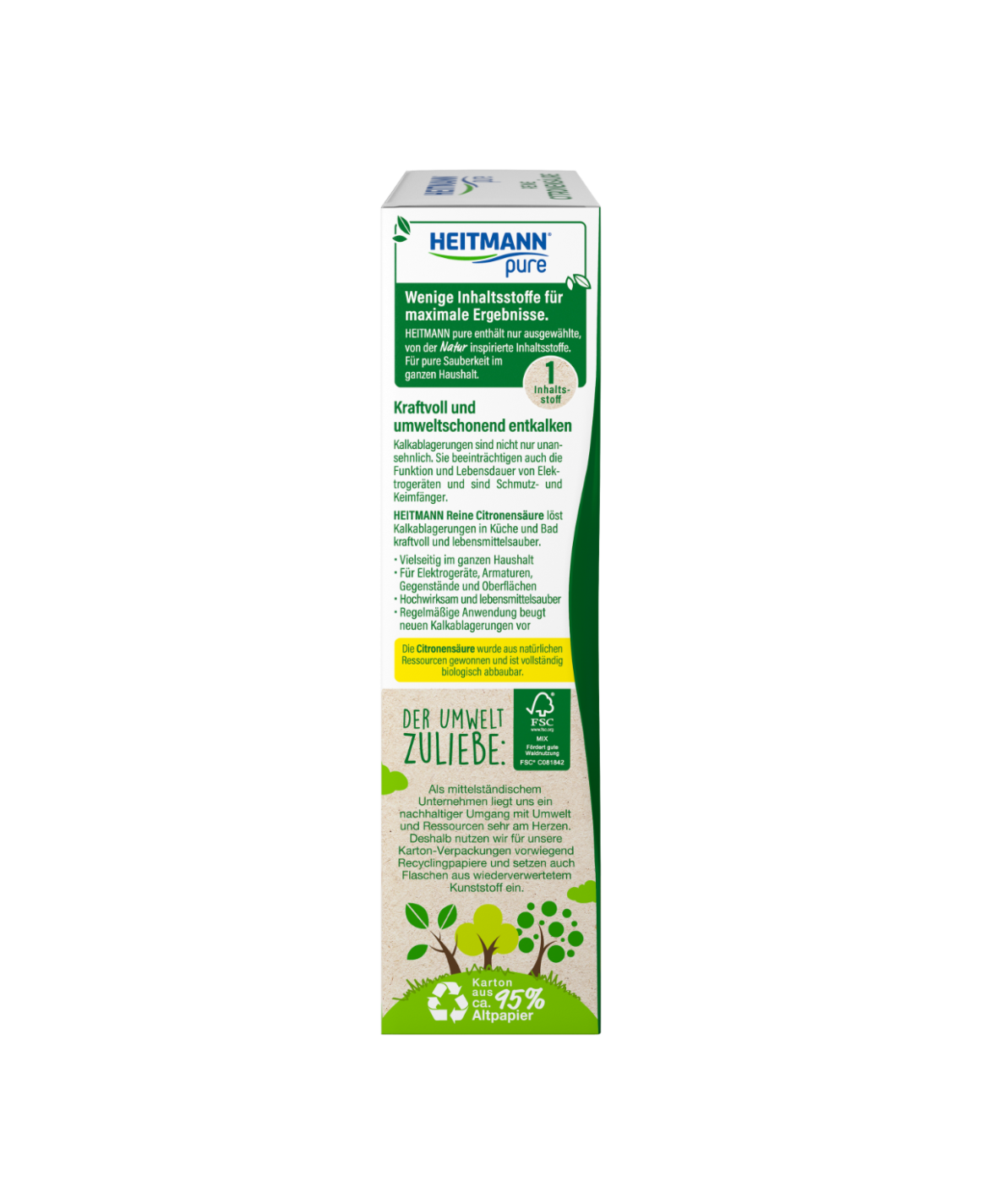 HEITMANN Pure Citric Acid 350 g