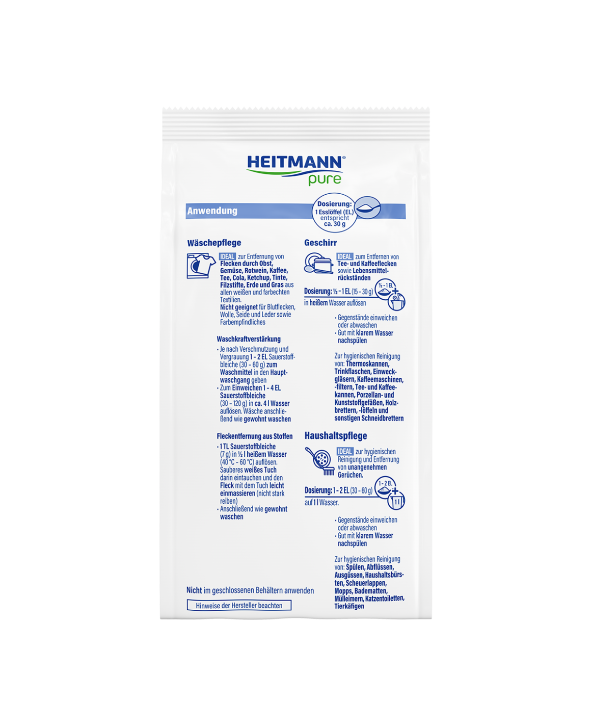 HEITMANN pure Pure Oxygen Bleach 400 g